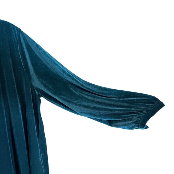 Hatch Green Velvet Maternity Dress XXL bella fairy witchy boho holiday pregnant - Picture 8 of 9